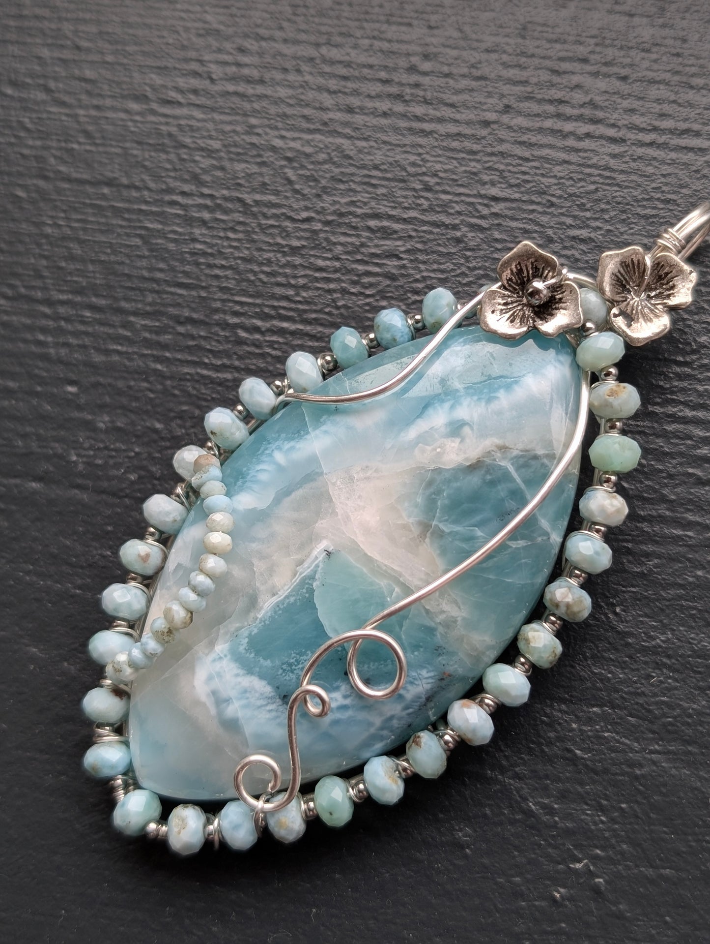 Collier XXL avec larimar