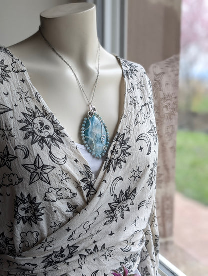 Collier XXL avec larimar