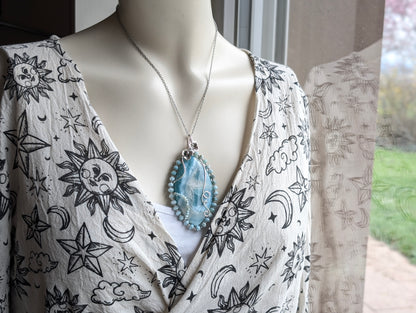 Collier XXL avec larimar
