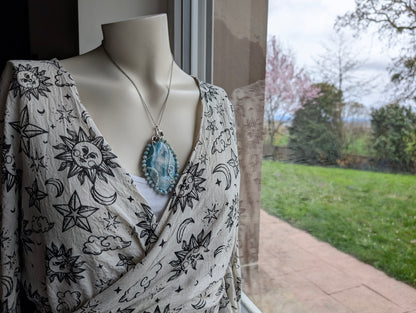 Collier XXL avec larimar