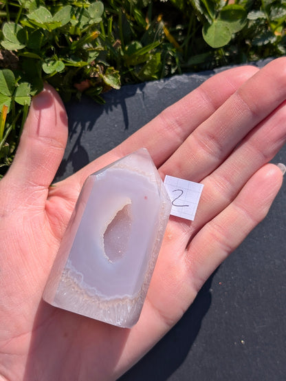 Pointe en agate du Brésil au choix