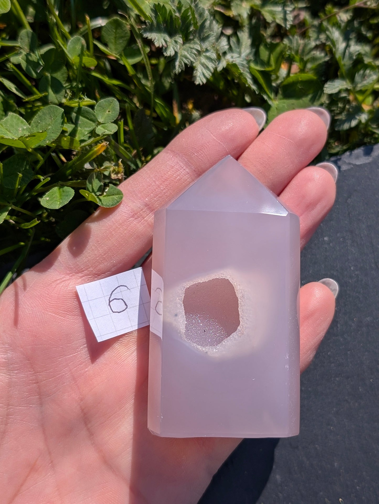 Pointe en agate du Brésil au choix