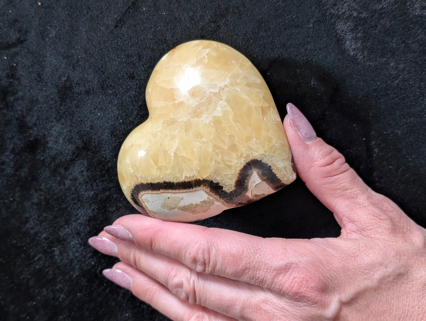 Septaria forme de coeur 8.5x8 cm