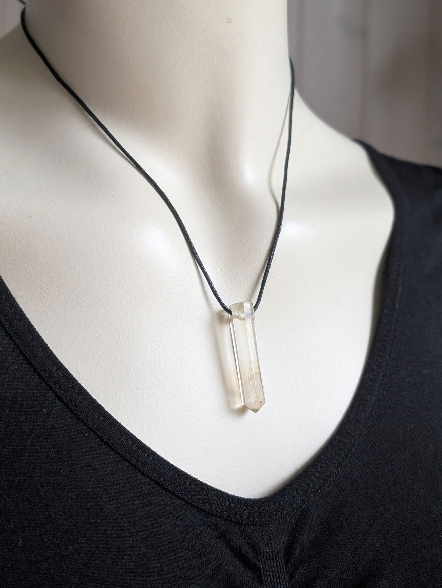 Pendentif citrine claire - Aurore Lune 