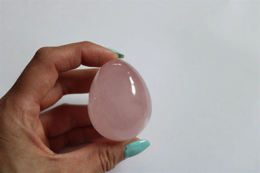 Petit oeuf de quartz rose - Aurore Lune 