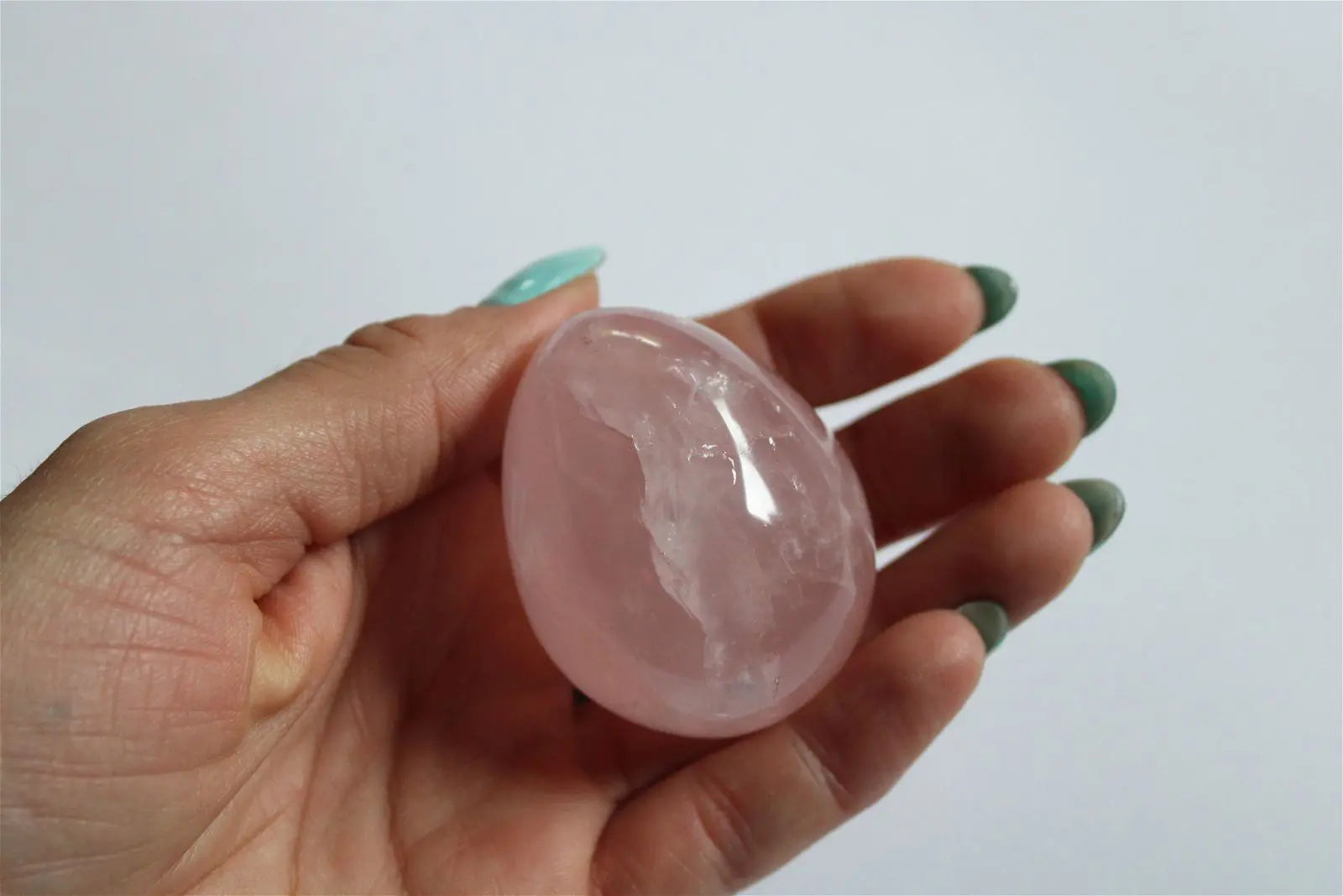Petit oeuf de quartz rose - Aurore Lune 
