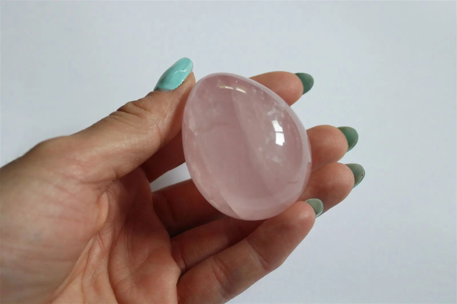 Petit oeuf de quartz rose - Aurore Lune 