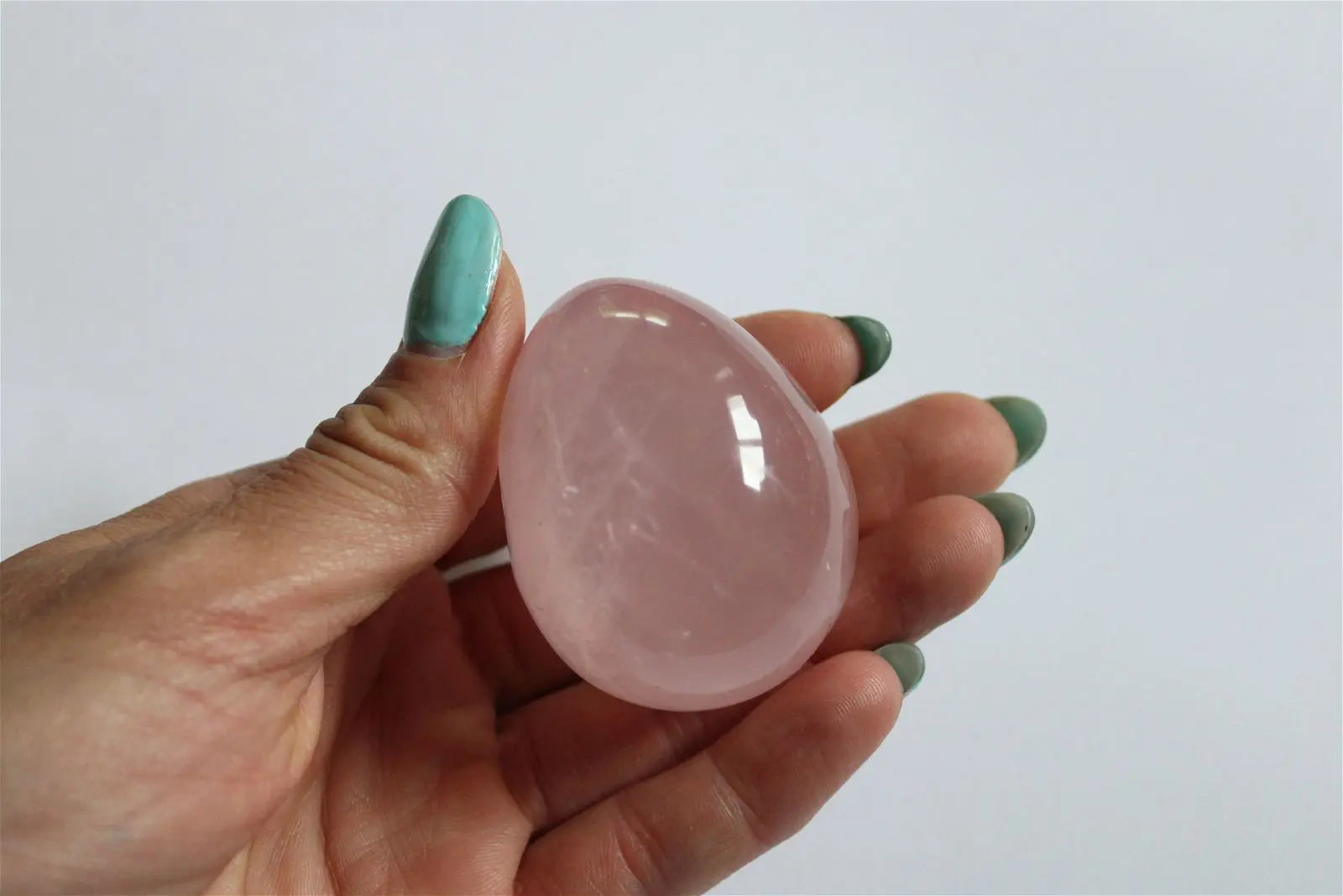Petit oeuf de quartz rose - Aurore Lune 