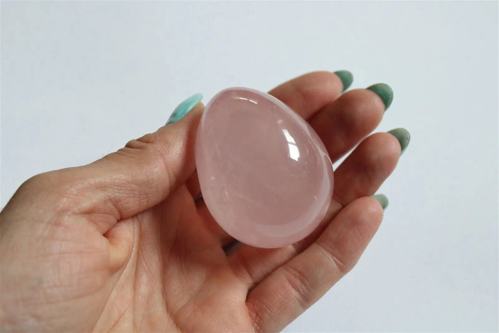Petit oeuf de quartz rose - Aurore Lune 