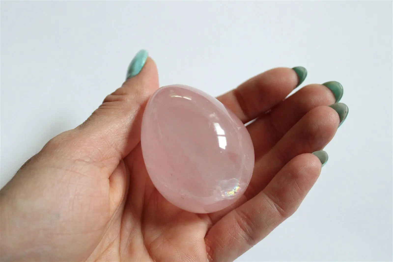 Petit oeuf de quartz rose - Aurore Lune 