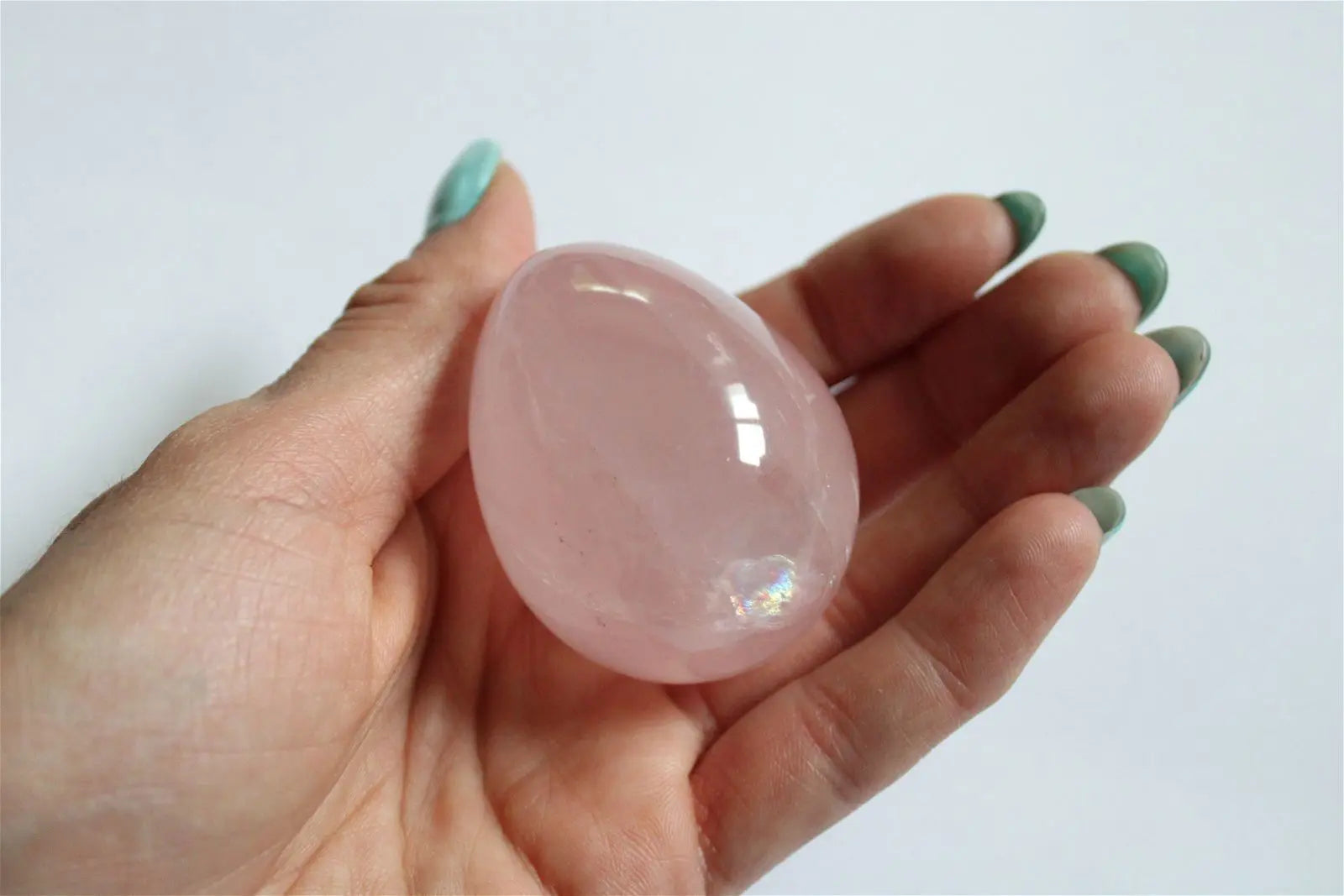 Petit oeuf de quartz rose - Aurore Lune 