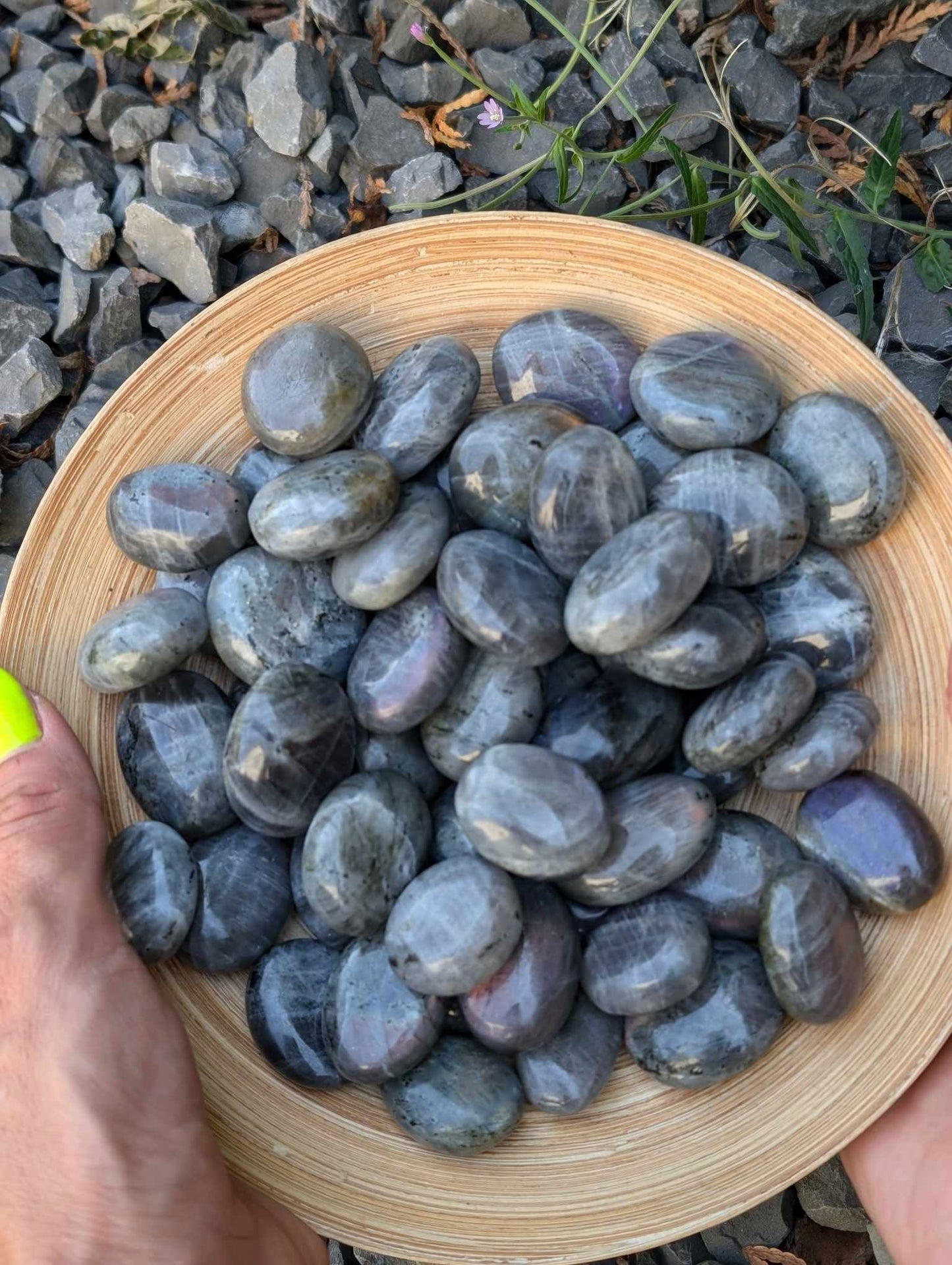Pierre roulée labradorite - Aurore Lune 