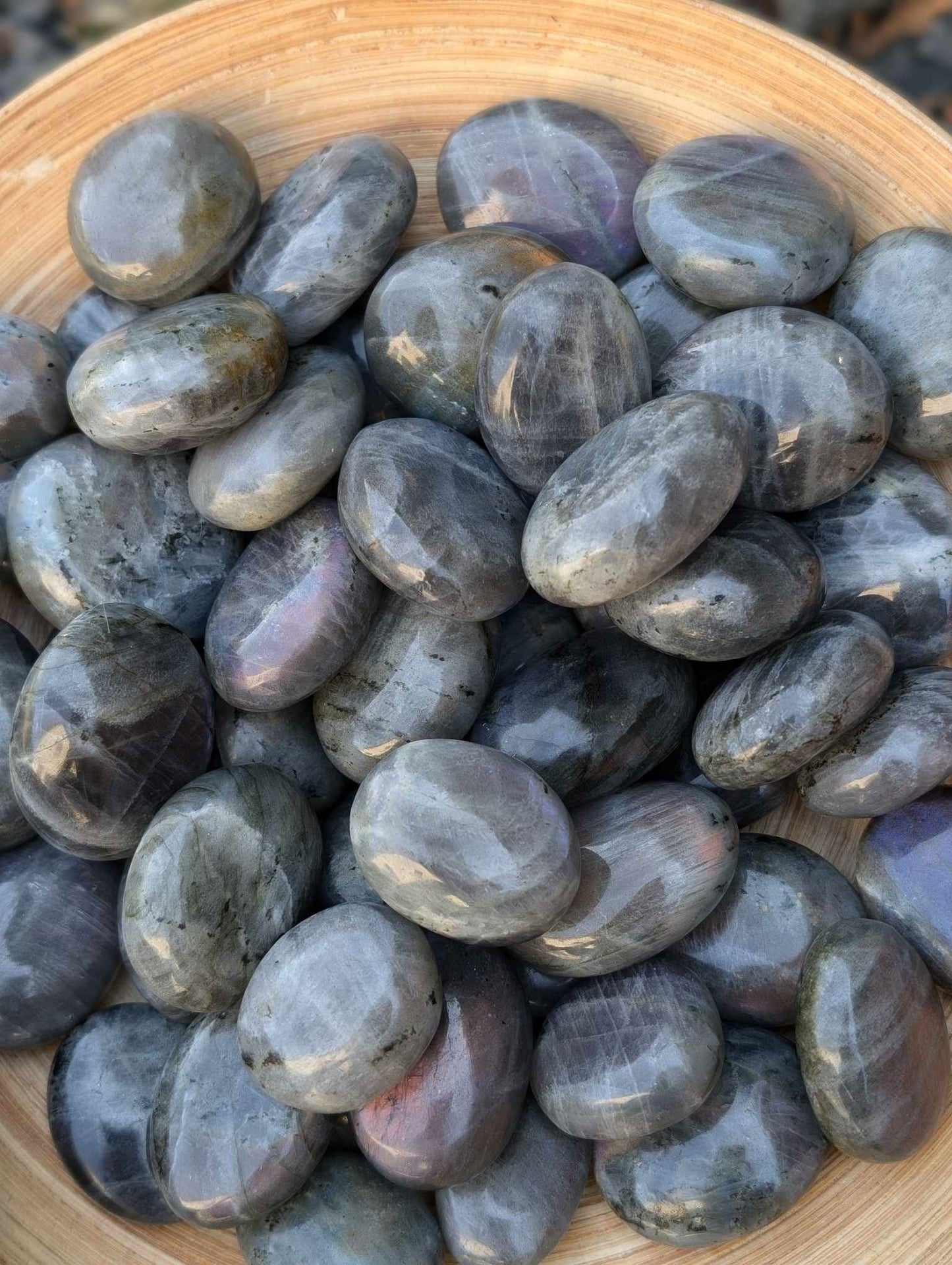 Pierre roulée labradorite - Aurore Lune 