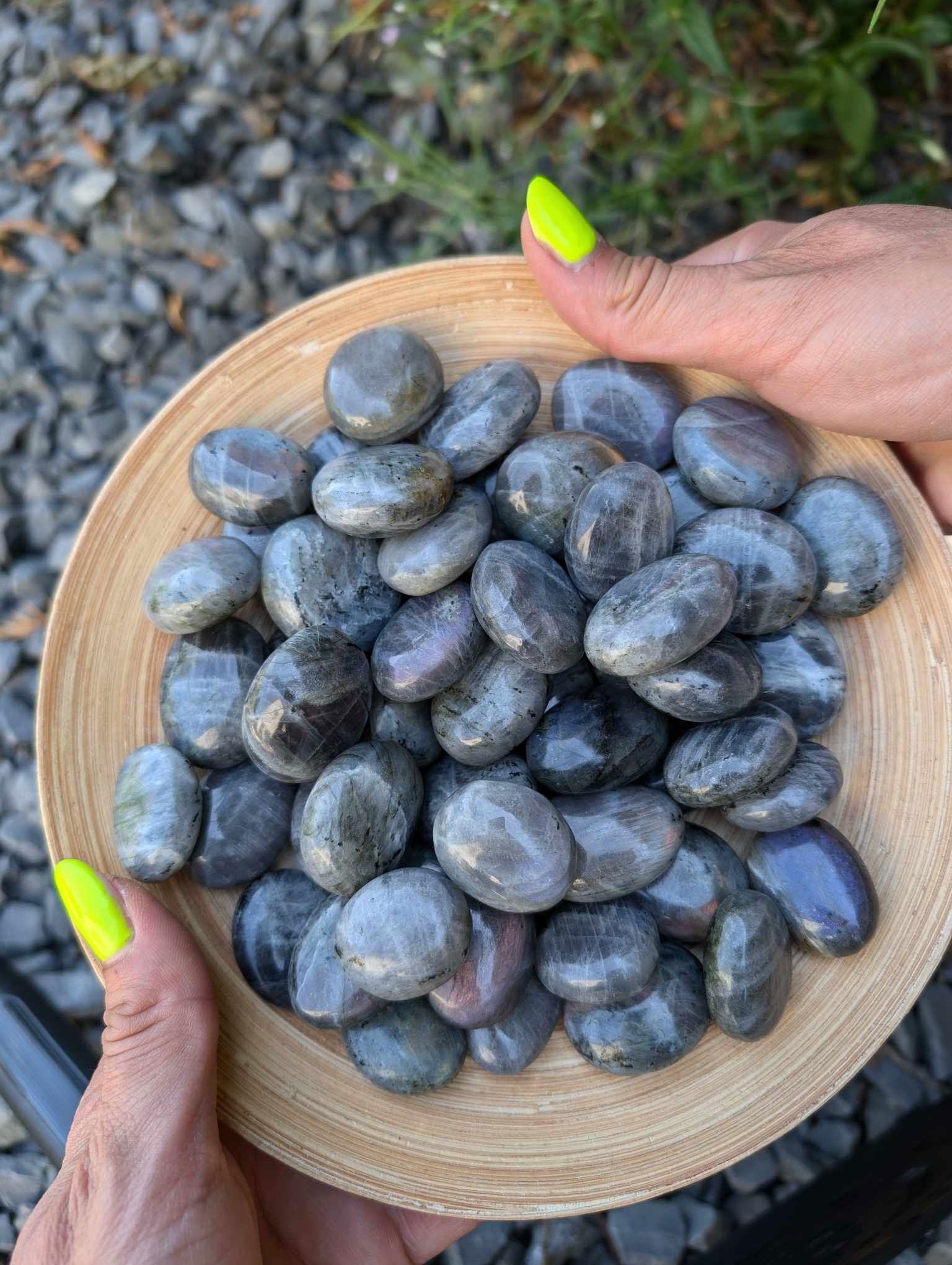 Pierre roulée labradorite - Aurore Lune 