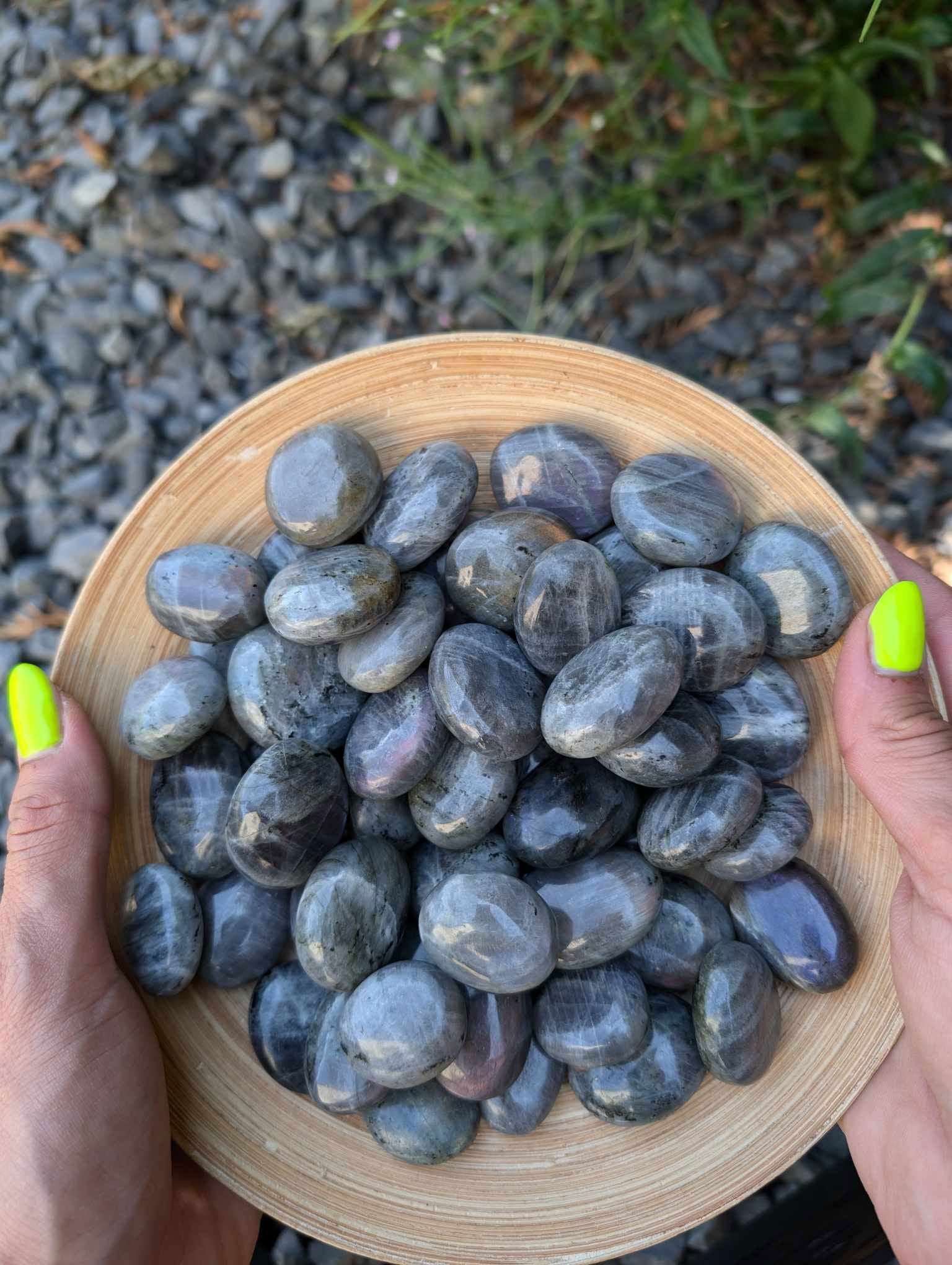 Pierre roulée labradorite - Aurore Lune 
