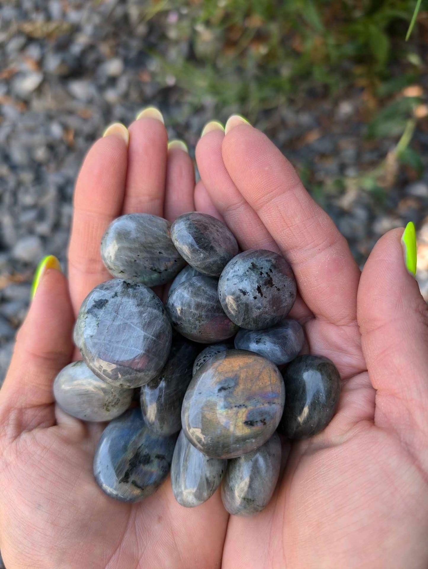 Pierre roulée labradorite - Aurore Lune 