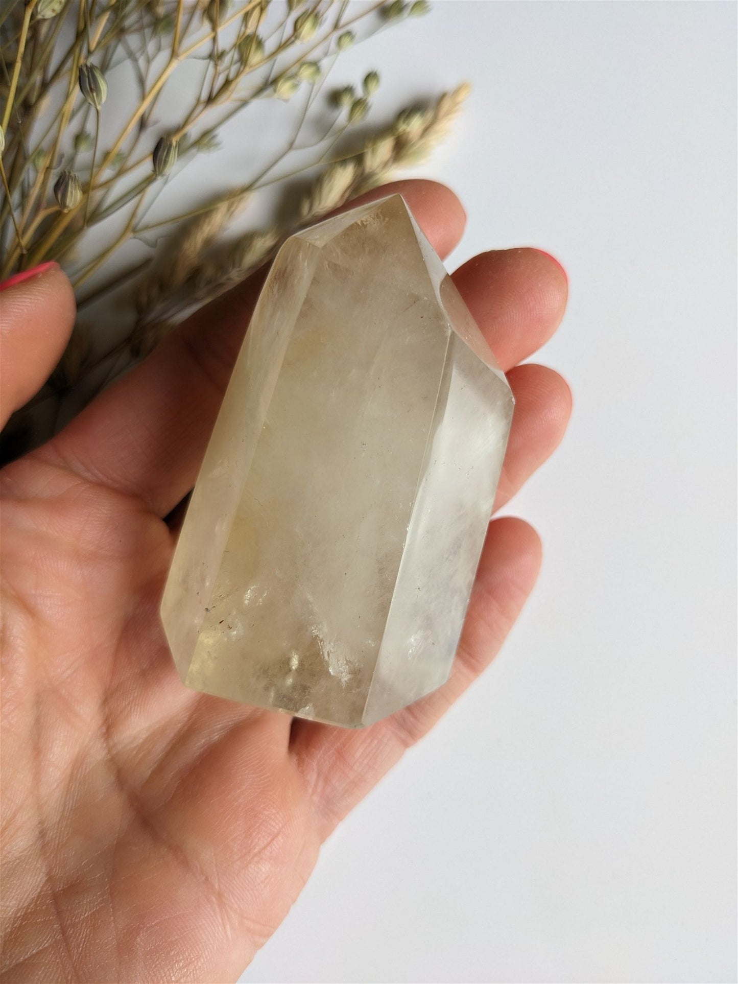 Pointe de citrine 7 cm - Aurore Lune 