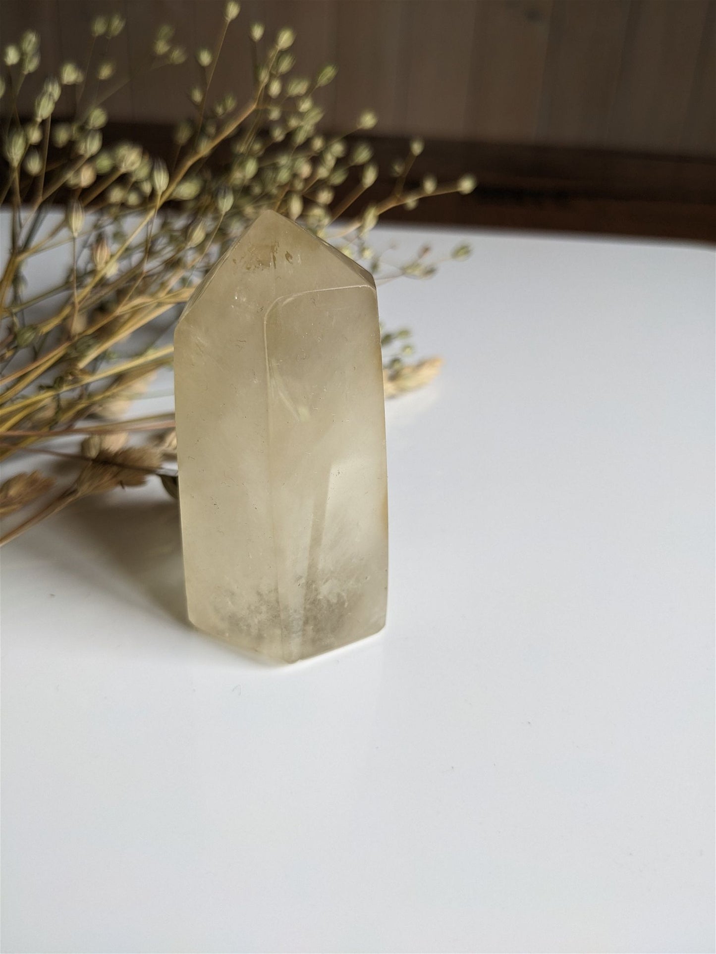 Pointe de citrine 7 cm - Aurore Lune 