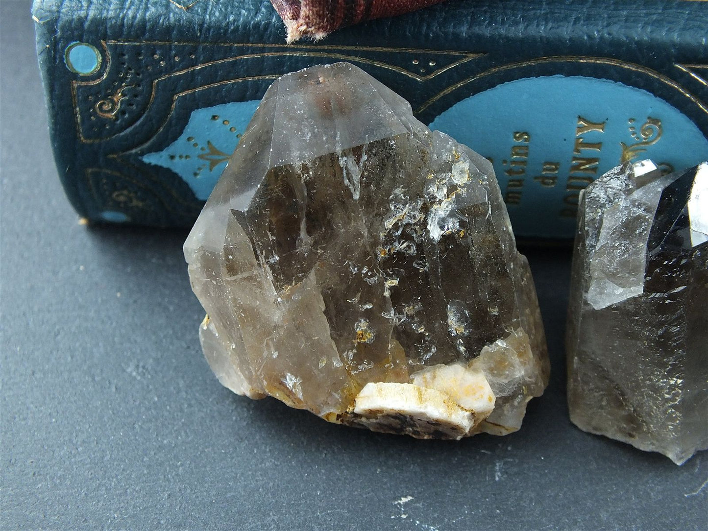 Pointe de quartz fumé ou enfumé brute AU CHOIX - Aurore Lune 