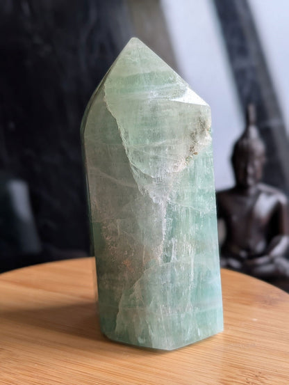 Pointe en fluorite - Aurore Lune 