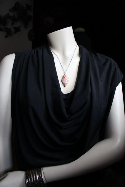 RARE * Collier de douceur en agate candy cotton SILVER FILLED - Aurore Lune 