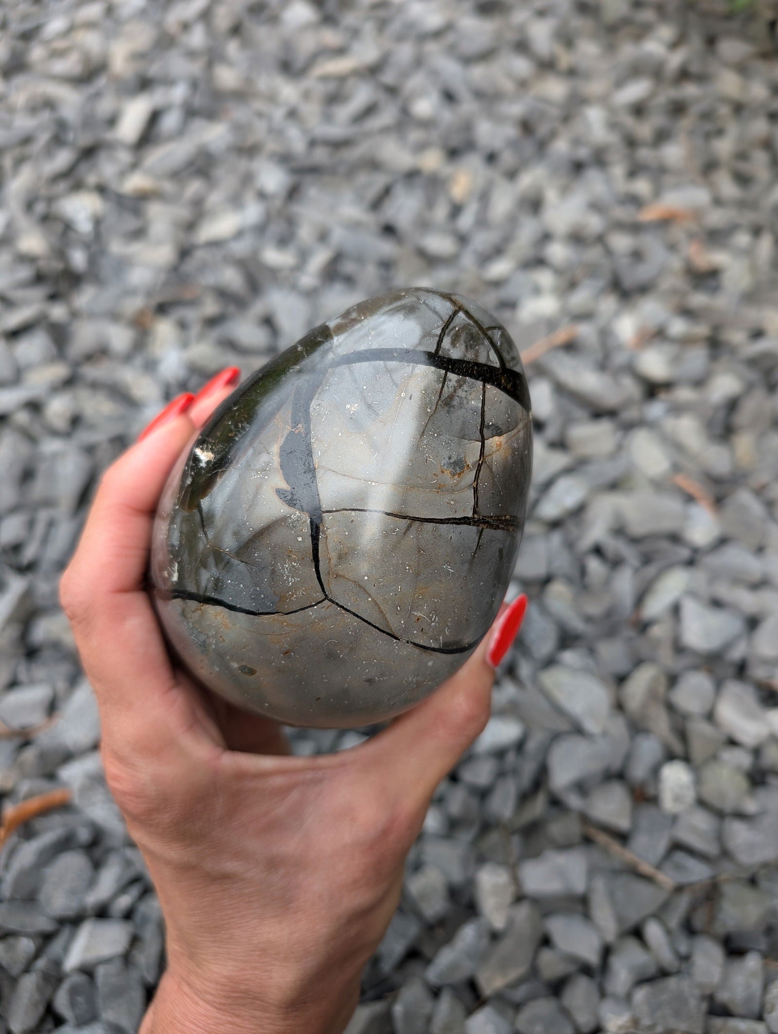 Septaria à poser avec socle - Aurore Lune 