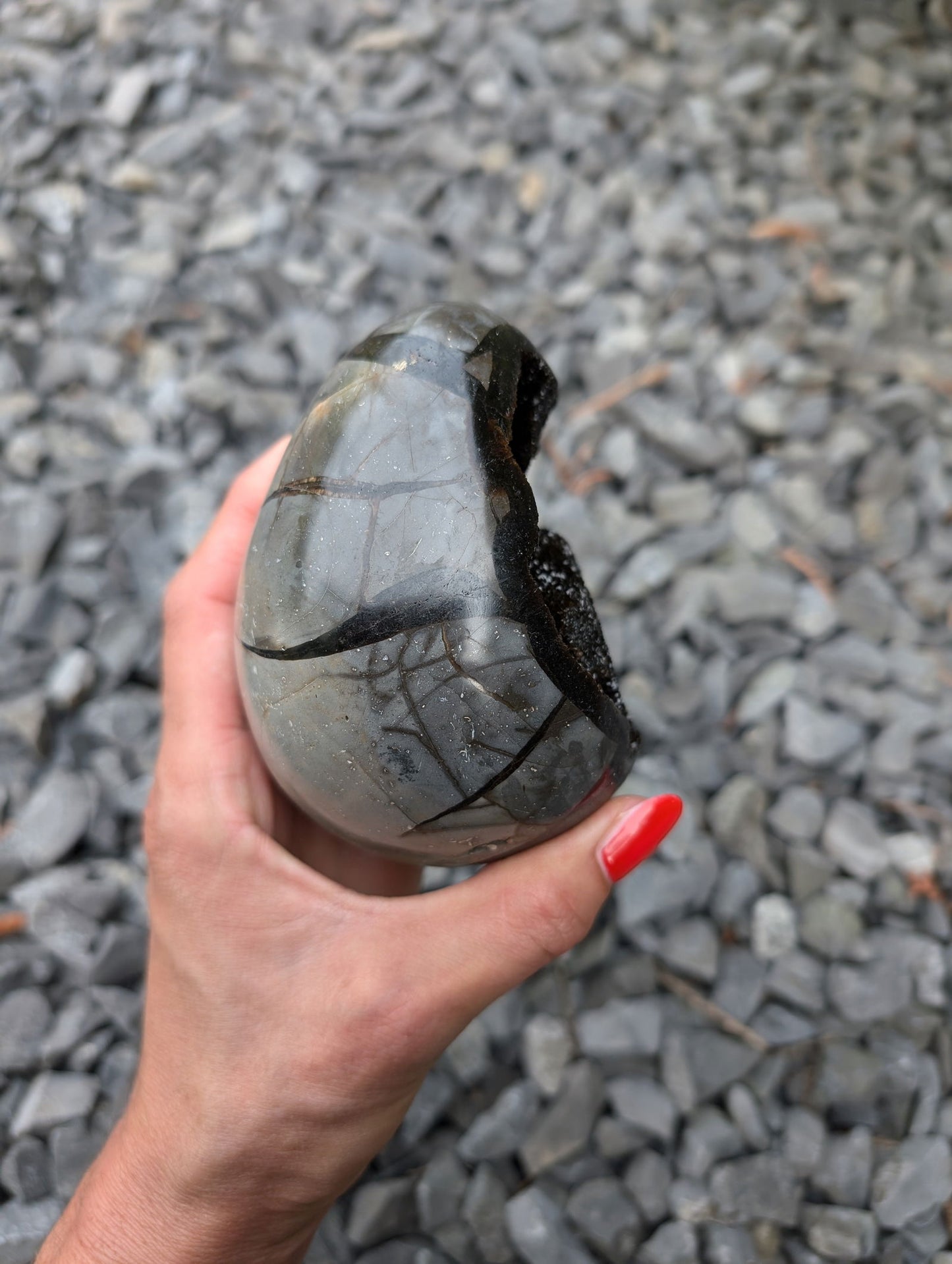 Septaria à poser avec socle - Aurore Lune 