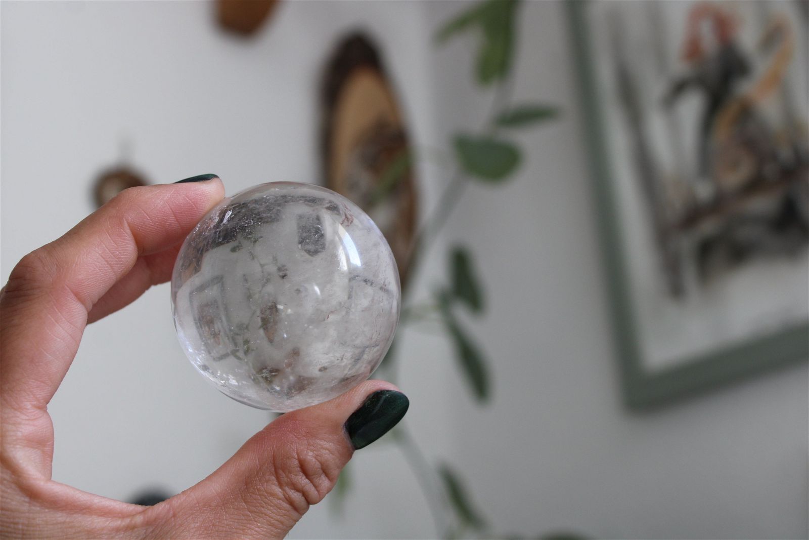 Sphère en cristal de roche - Aurore Lune 