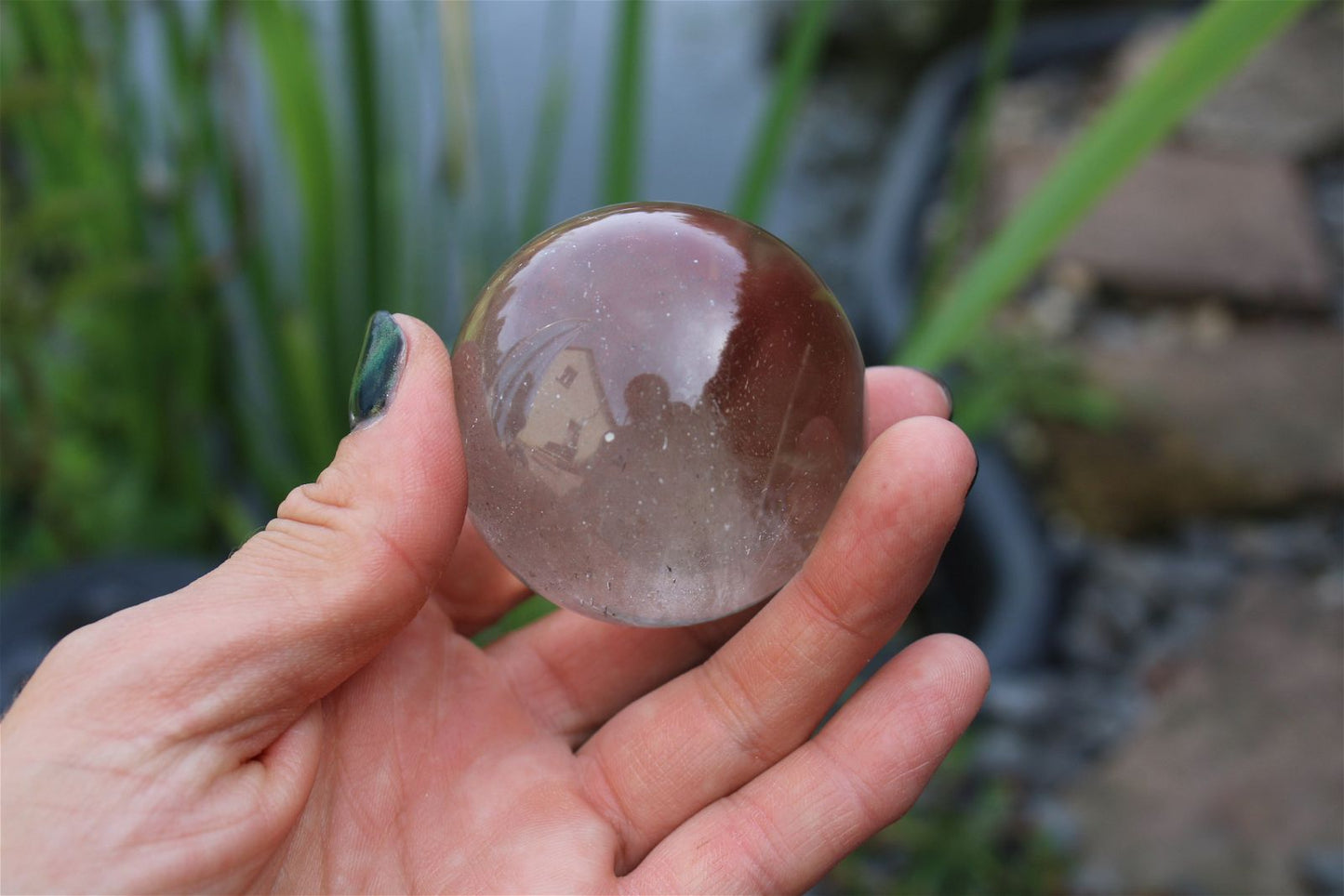 Sphère en cristal de roche - Aurore Lune 