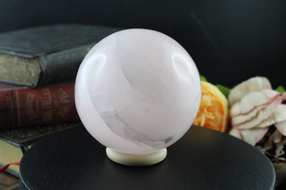 Sphère en manganocalcite 7 cm - Aurore Lune 