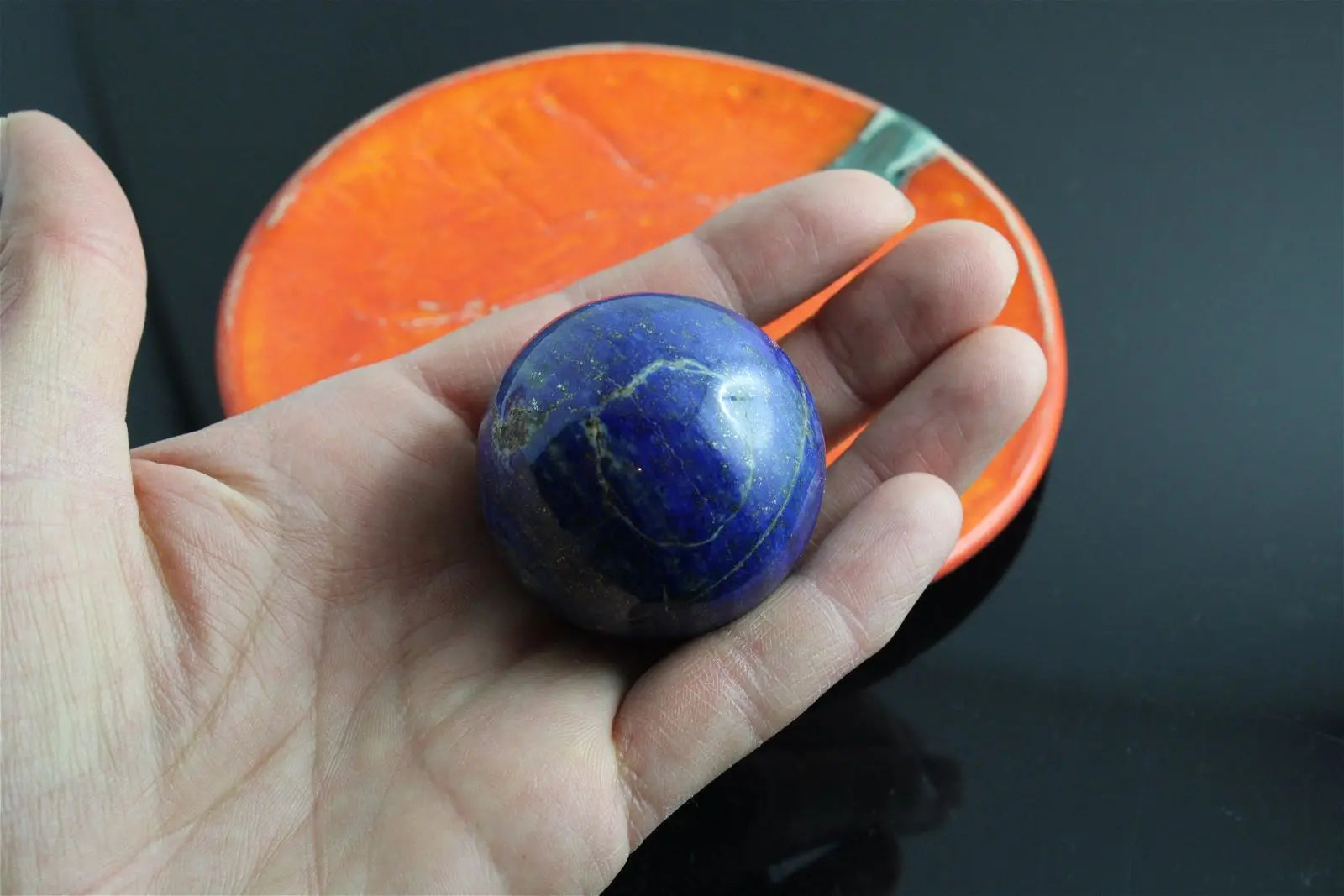 Sphère lapis lazuli 4.3 cm 125 grammes - Aurore Lune 