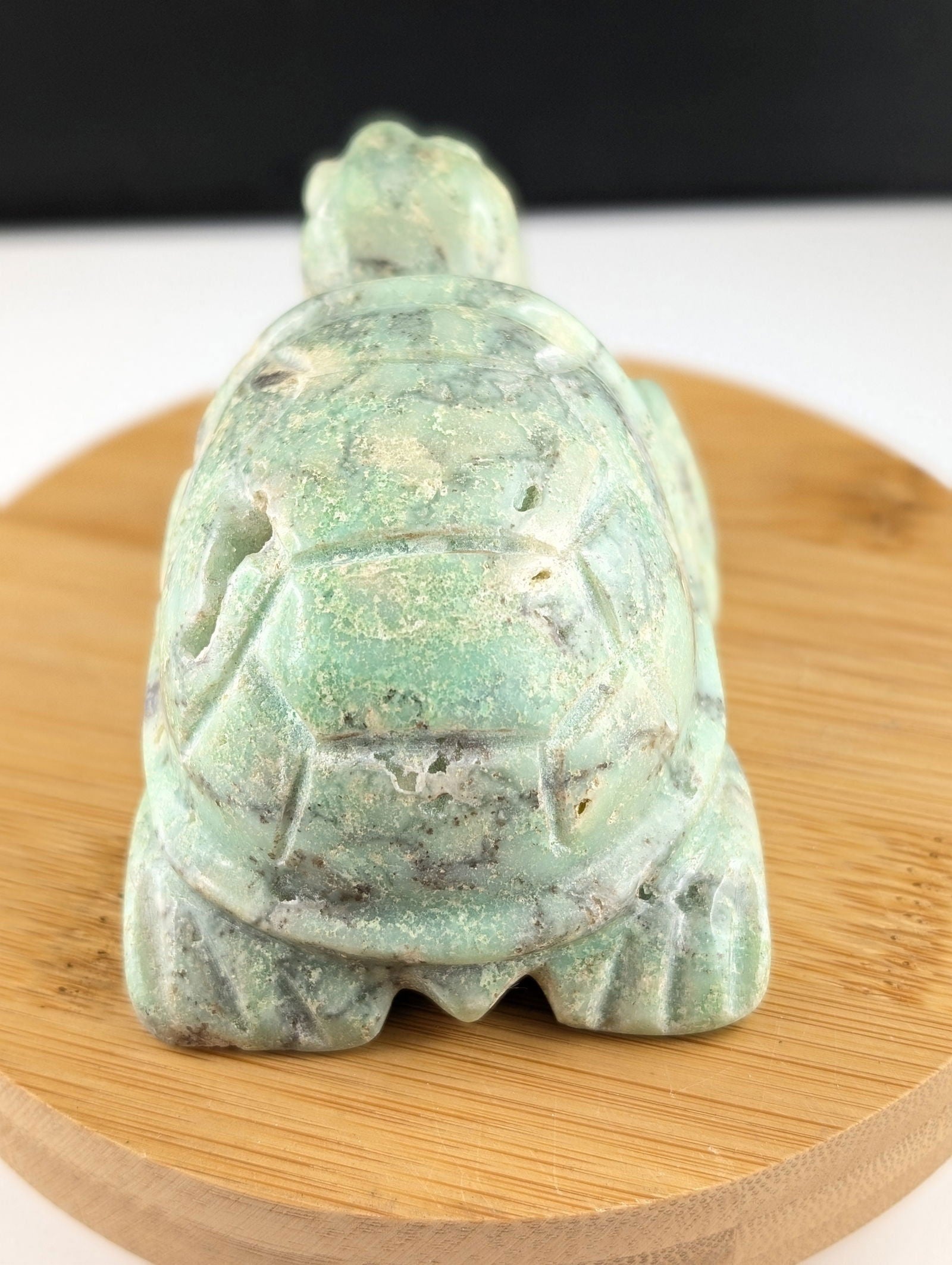 Tortue en chrysoprase - Aurore Lune 