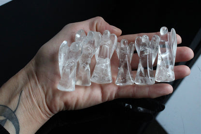 Un ange en cristal de roche 5 - 6 cm - Aurore Lune 