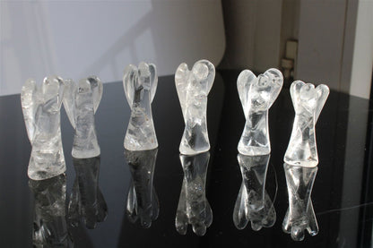 Un ange en cristal de roche 5 - 6 cm - Aurore Lune 