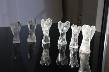 Un ange en cristal de roche 5 - 6 cm - Aurore Lune 