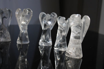 Un ange en cristal de roche 5 - 6 cm - Aurore Lune 