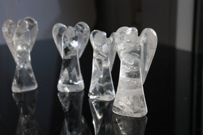 Un ange en cristal de roche 5 - 6 cm - Aurore Lune 
