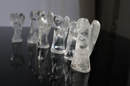 Un ange en cristal de roche 5 - 6 cm - Aurore Lune 