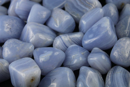 1 calcédoine bleue / agate dentelle - 3 tailles - Aurore Lune 