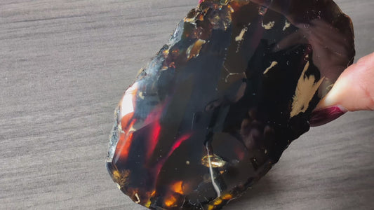 Morceau ambre bleu 250 g