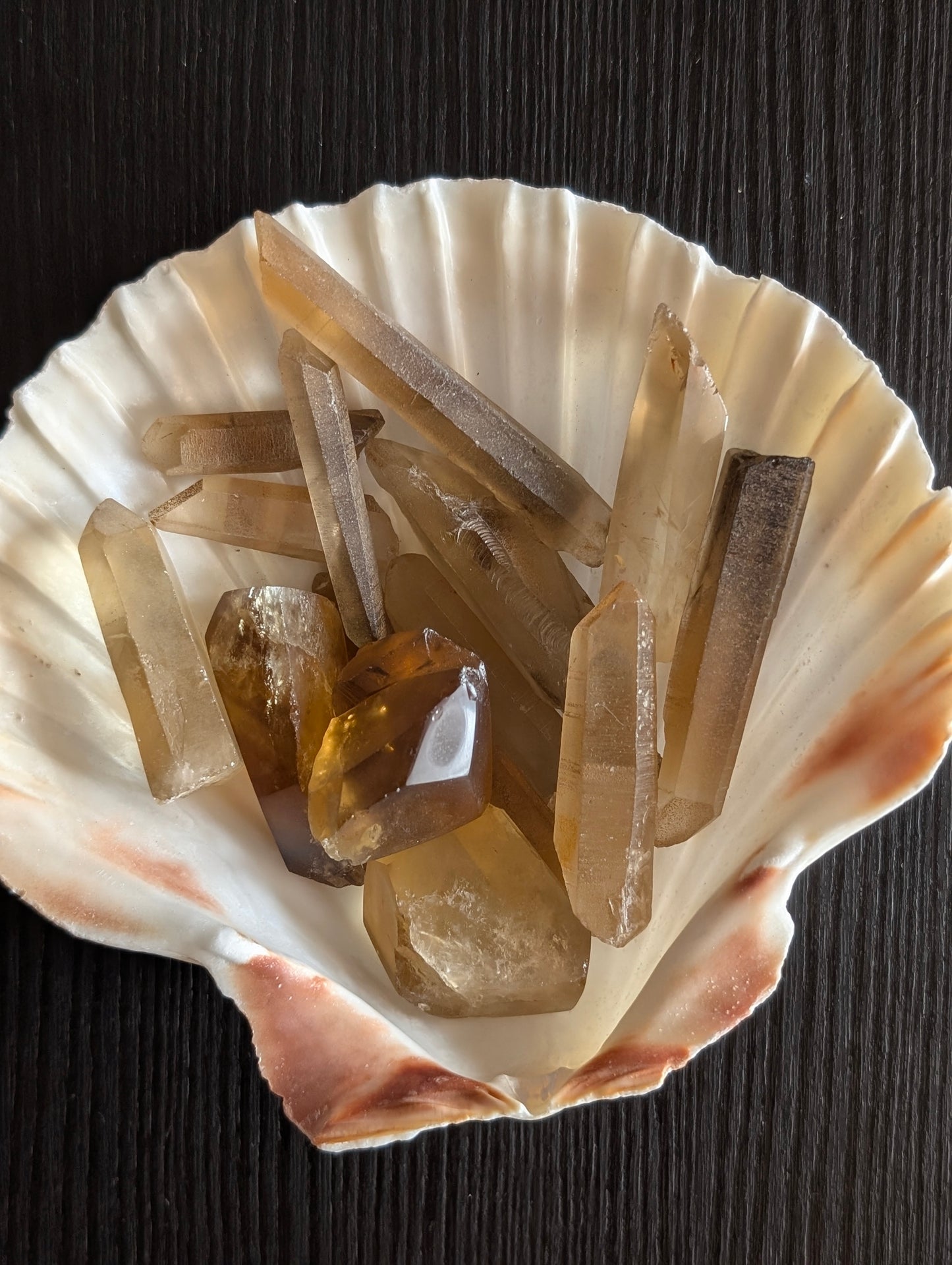 Pointes de citrine véritables
