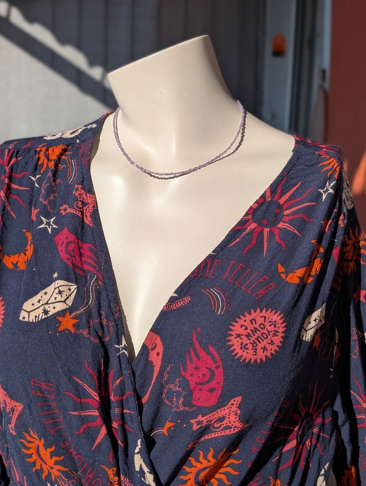 Collier ras du cou en améthyste