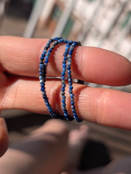 Collier ras du cou lapis lazuli