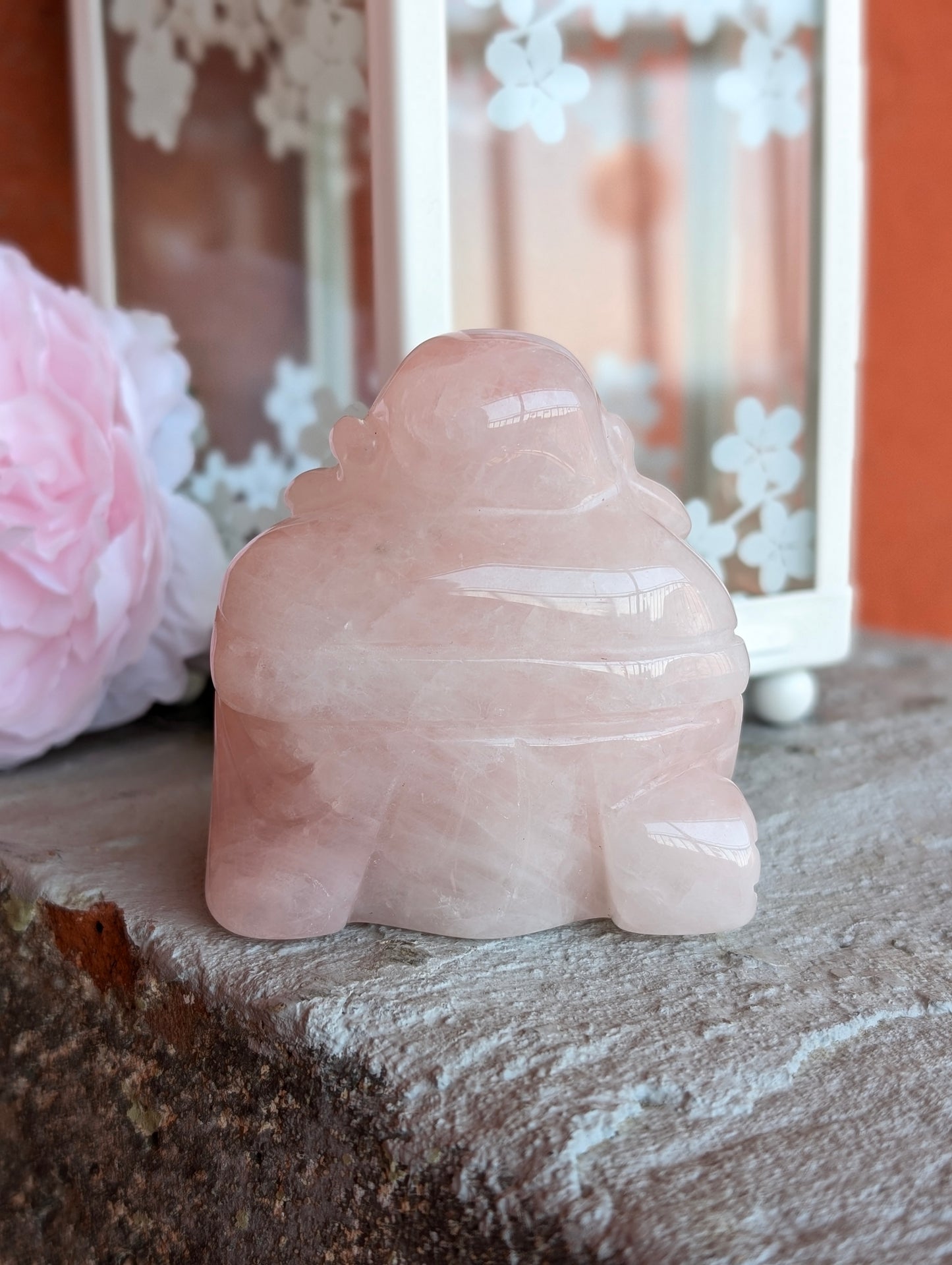 Bouddha quartz rose