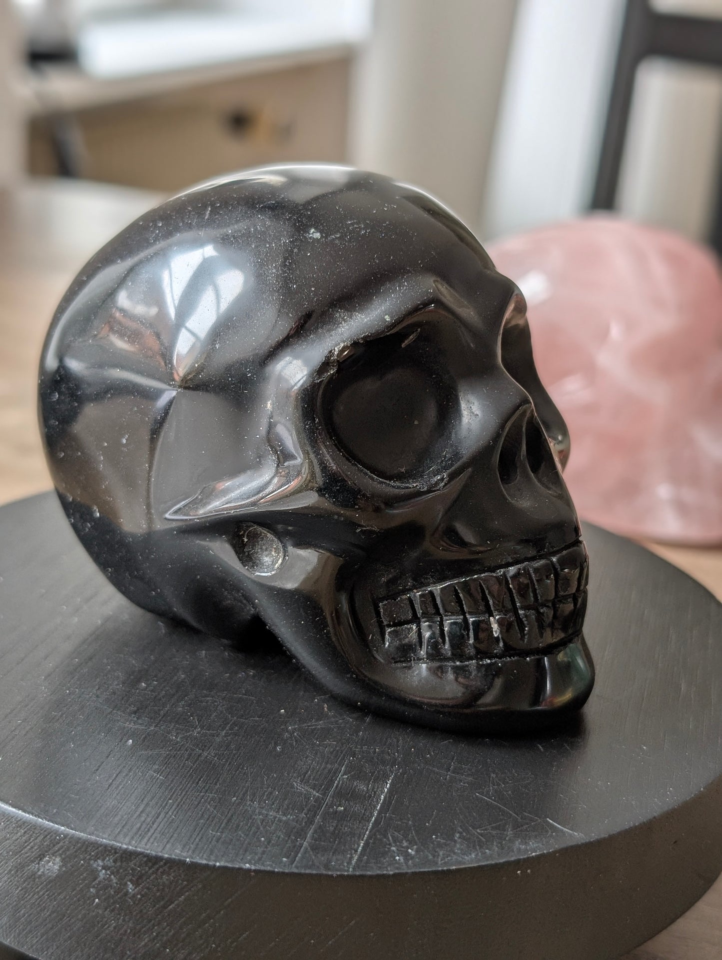Statue obsidienne noire ABÎMÉ prix bradé