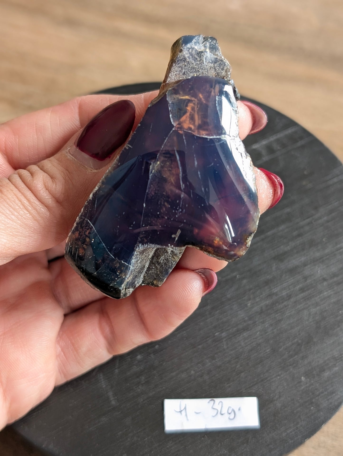 Morceau ambre bleue AU CHOIX menu déroulant )
