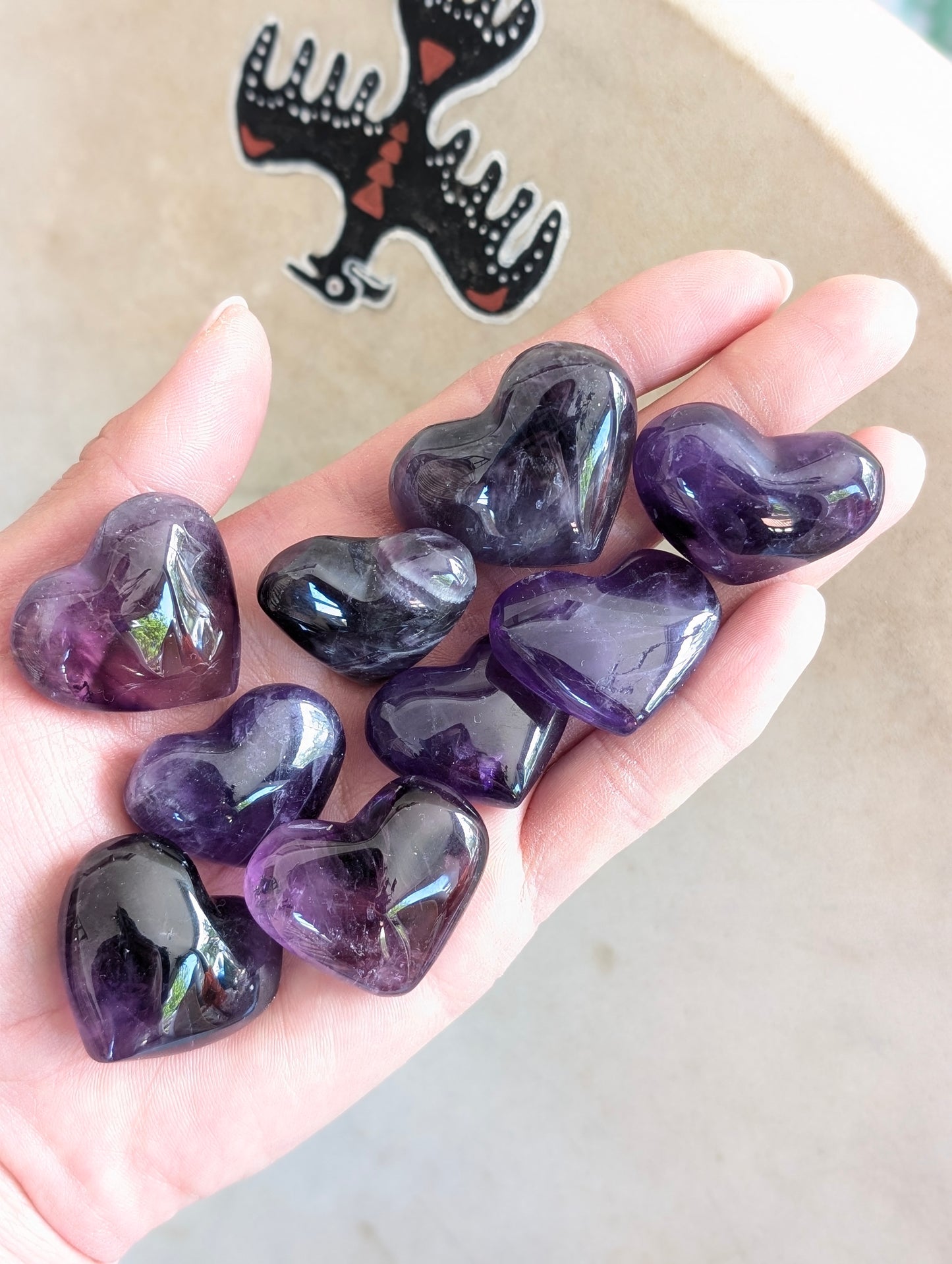 Coeur améthyste qualité +