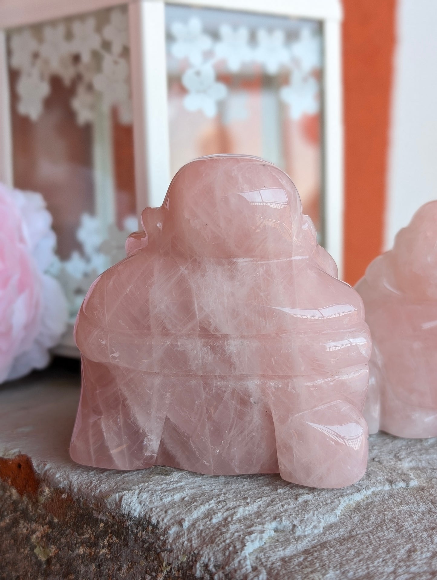 Bouddha quartz rose