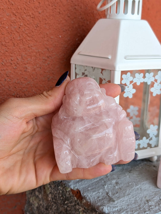 Bouddha quartz rose