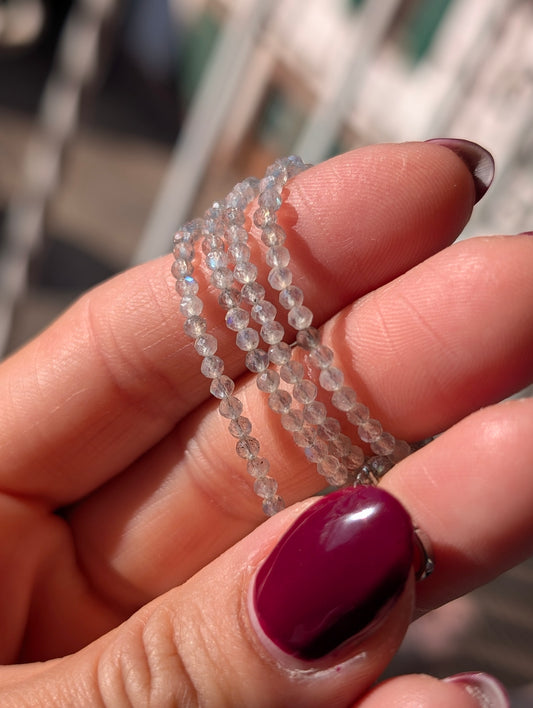 Collier ras du cou labradorite